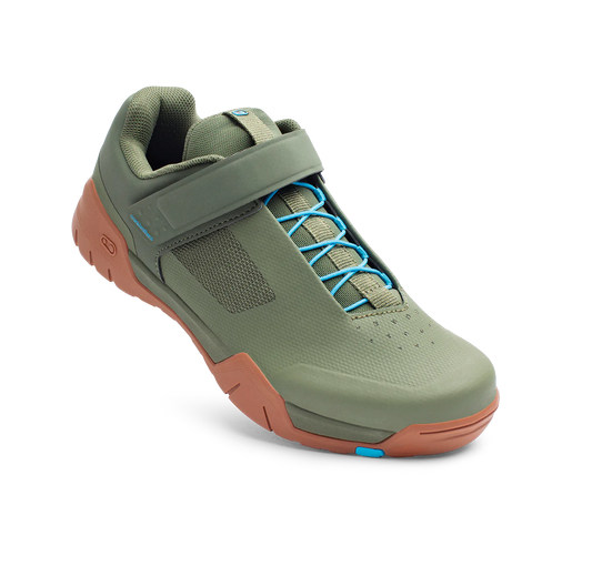 Zapatillas MTB CRANKBROTHERS MALLET ENDURO SPEED LACE CLIP-IN Verde/Azul