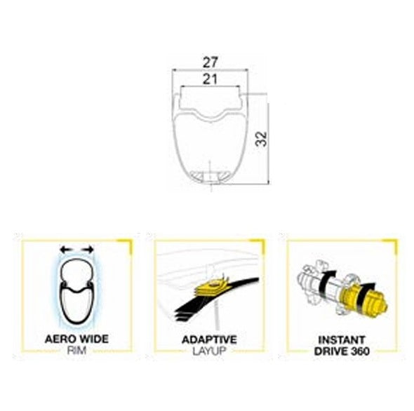 Rueda delantera MAVIC COSMIC SL32 DISC Tubeless Ready (Center Lock) 2025