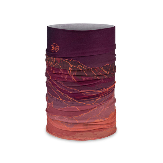 BUFF ORIGINAL ECOSTRETCH Collar Unal Burdeos/Naranja