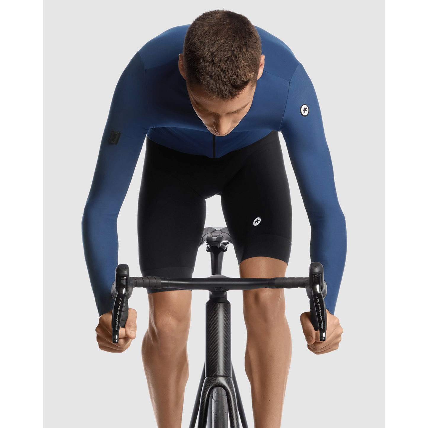 Maillot ASSOS MILLE GT Manga Larga C2 Azul Piedra