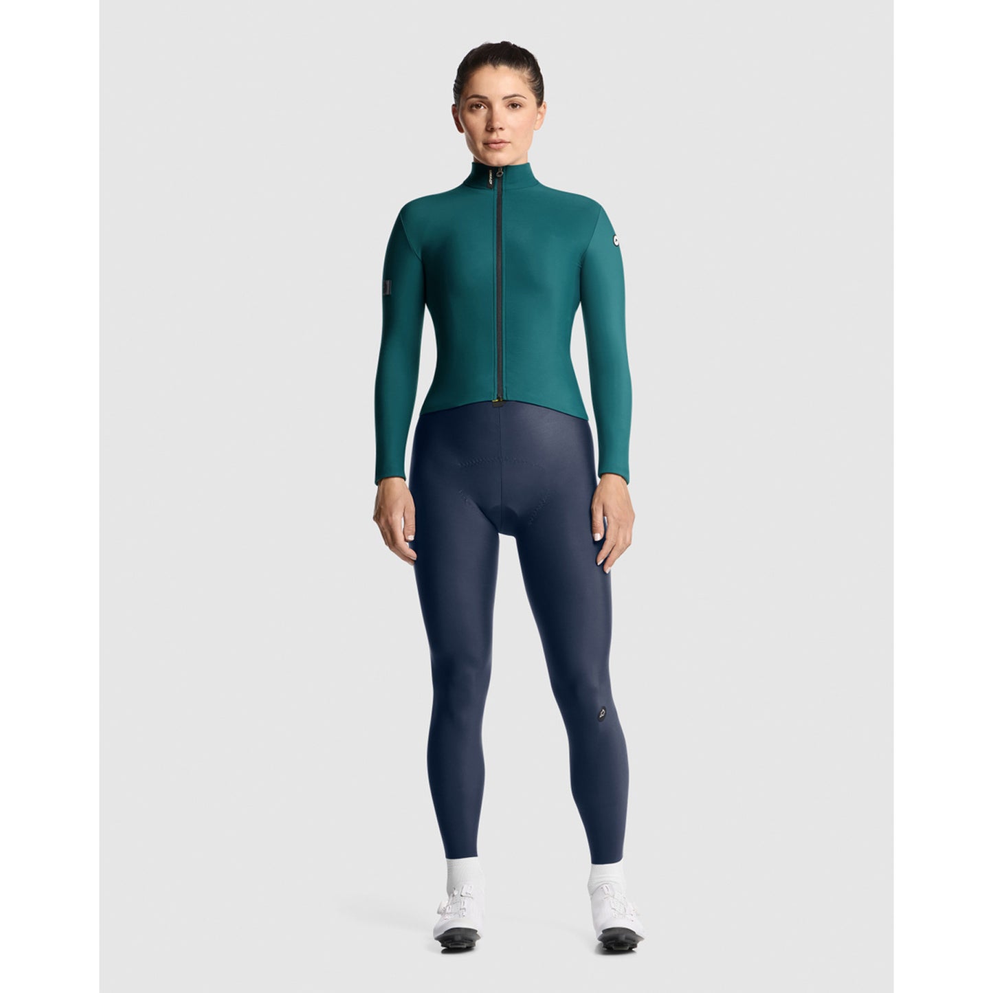 Maillot ASSOS UMA GT C2 de manga larga para mujer Foundation Verde