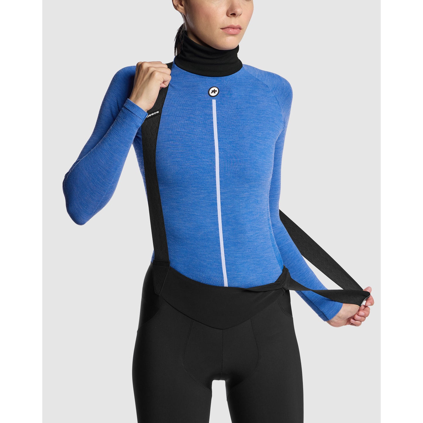 ASSOS WOM UZ P1 Ropa interior femenina de manga larga Calypso Blu