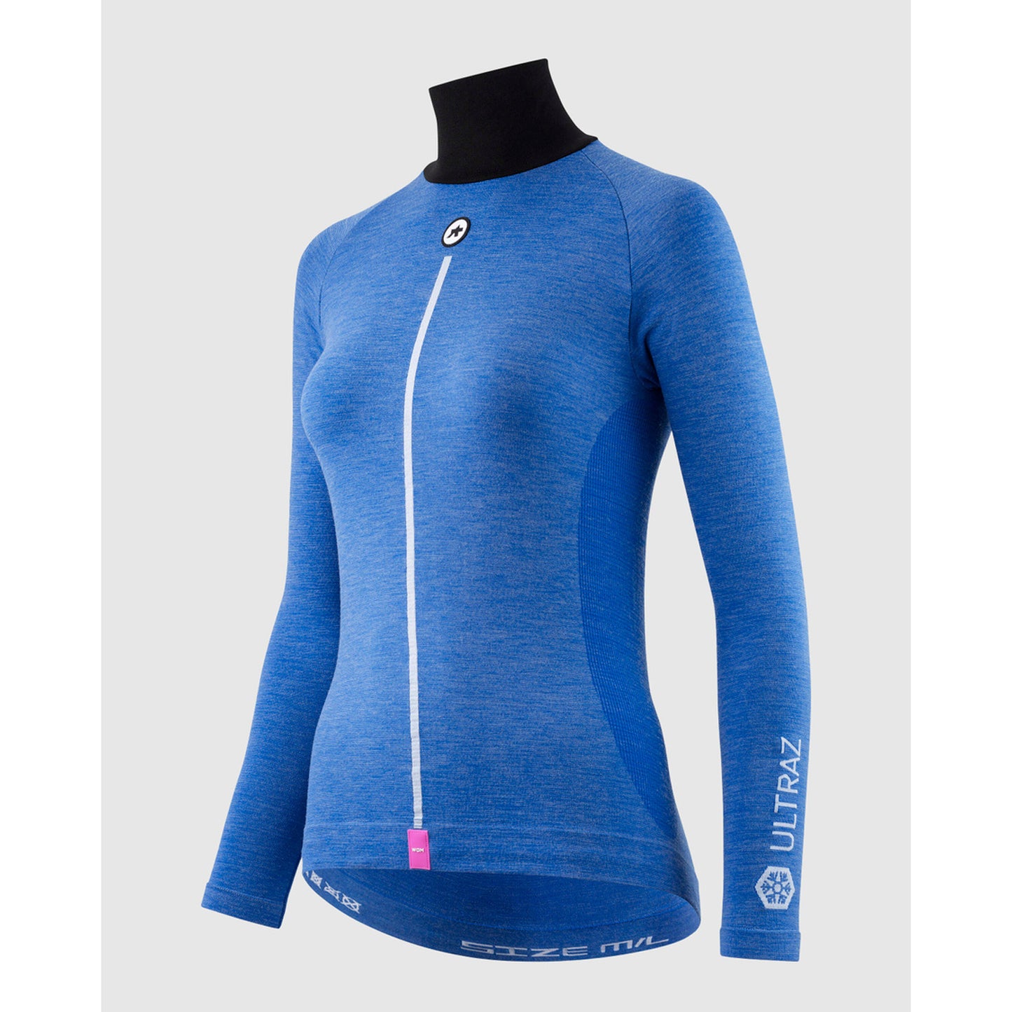 ASSOS WOM UZ P1 Ropa interior femenina de manga larga Calypso Blu