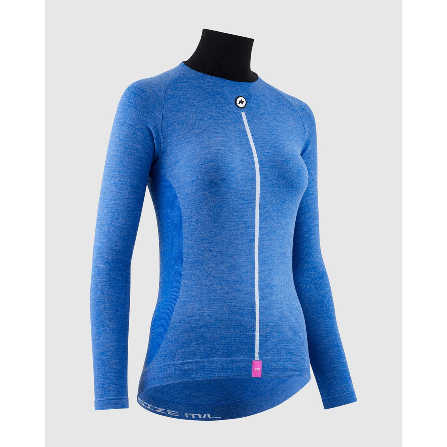 ASSOS WOM UZ P1 Ropa interior femenina de manga larga Calypso Blu