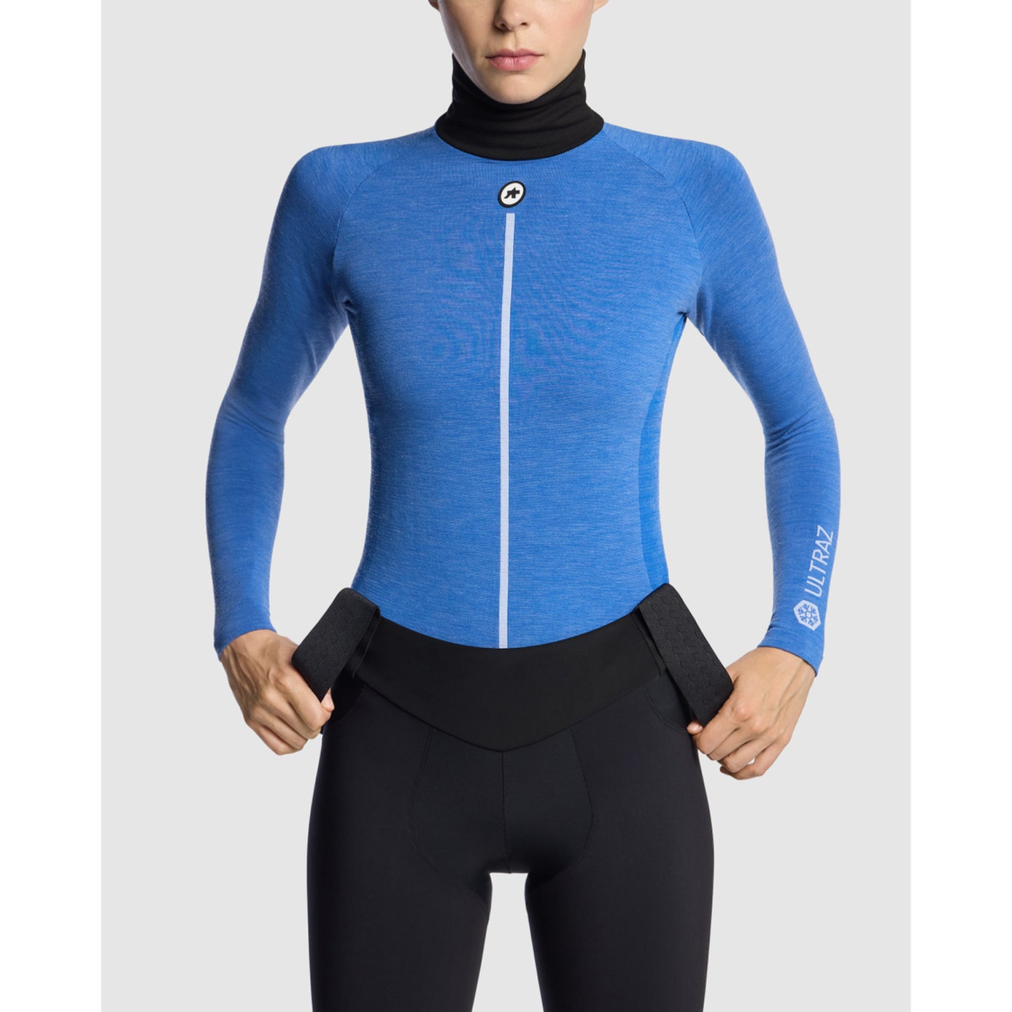 ASSOS WOM UZ P1 Ropa interior femenina de manga larga Calypso Blu