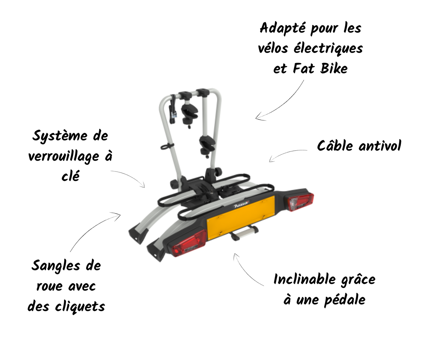 PERUZZO ATLANTIS 2 portabicicletas eléctrico sobre enganche