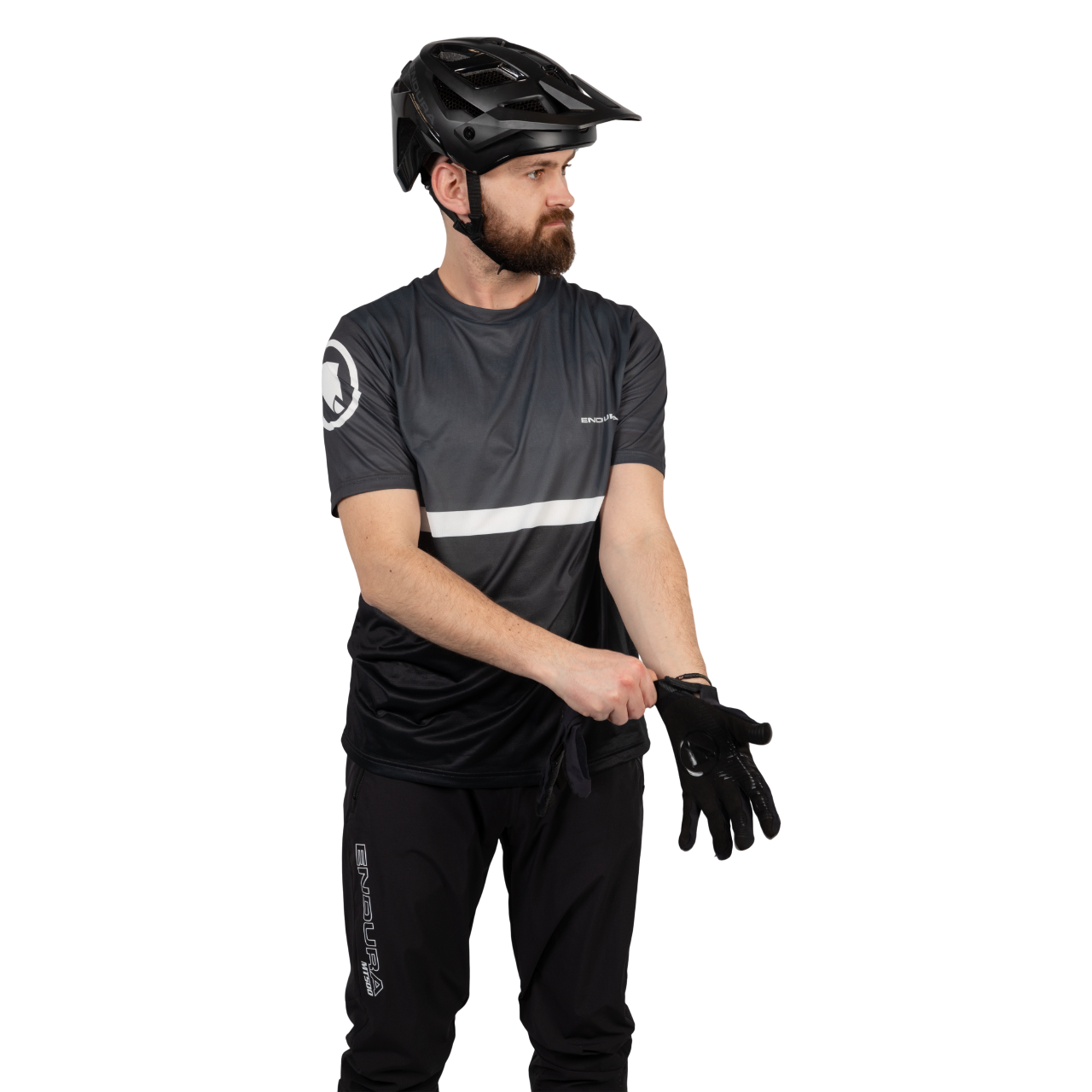 Maillot manga corta ENDURA SINGLETRACK CORE TEE II Negro 2025