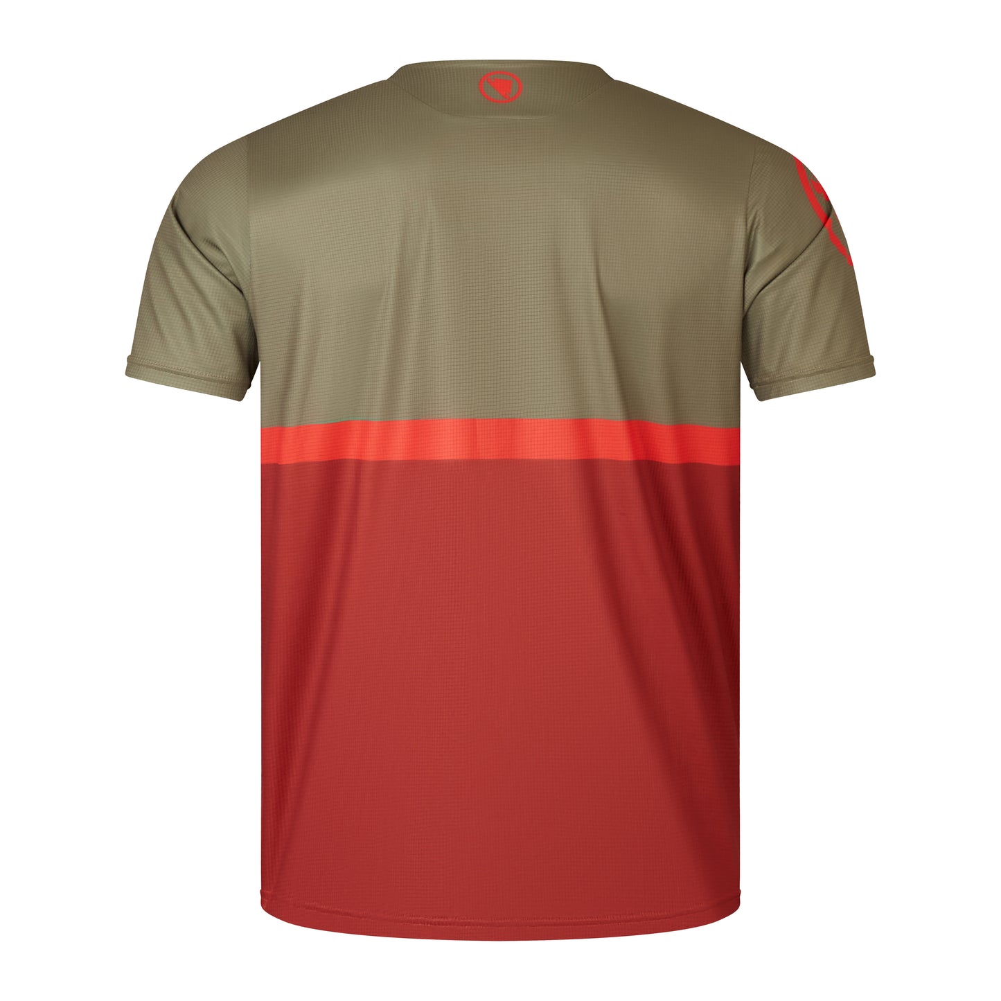 Camiseta de manga corta ENDURA SINGLETRACK CORE TEE II Caqui/Rojo 2025