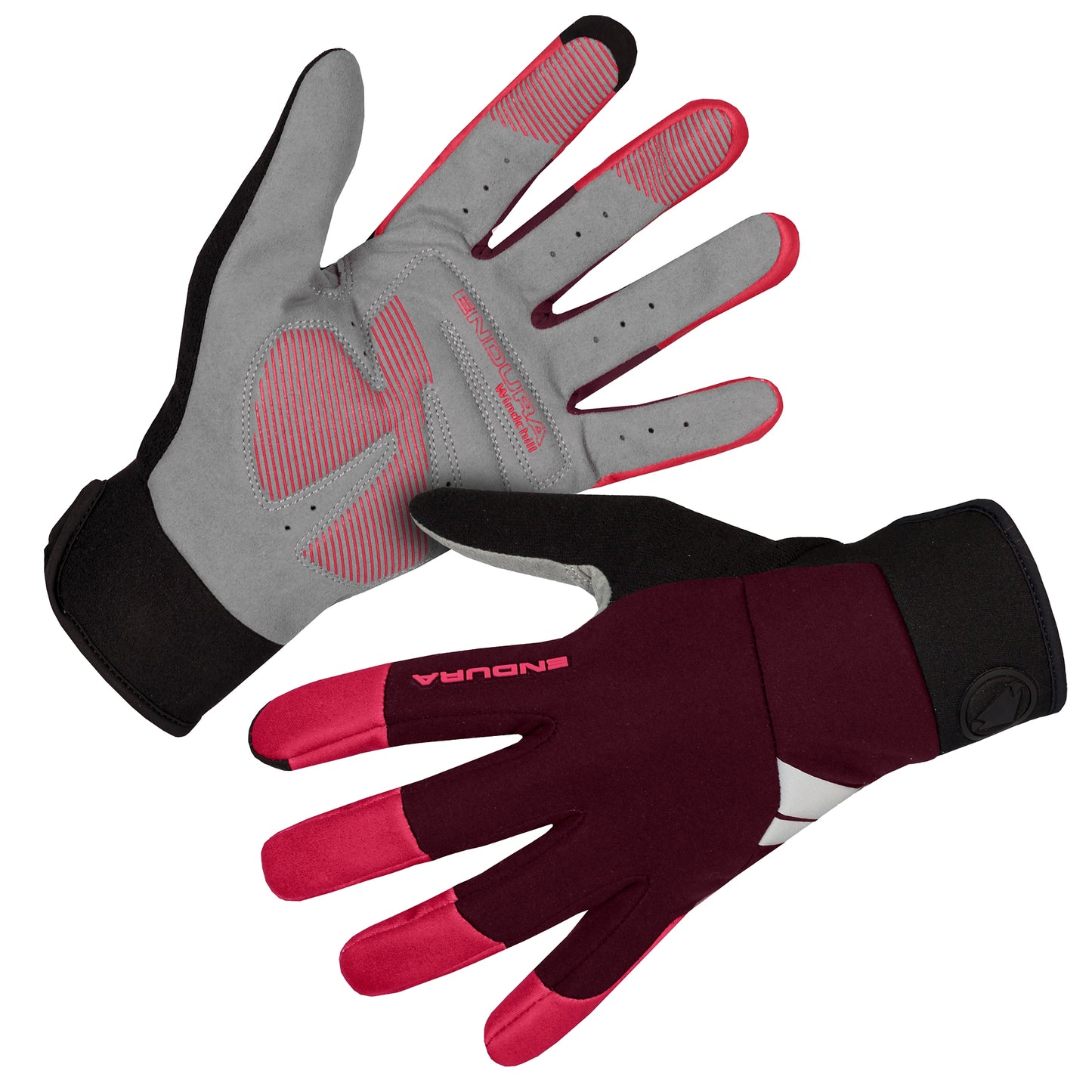 ENDURA WINDCHILL Guantes de mujer Burdeos