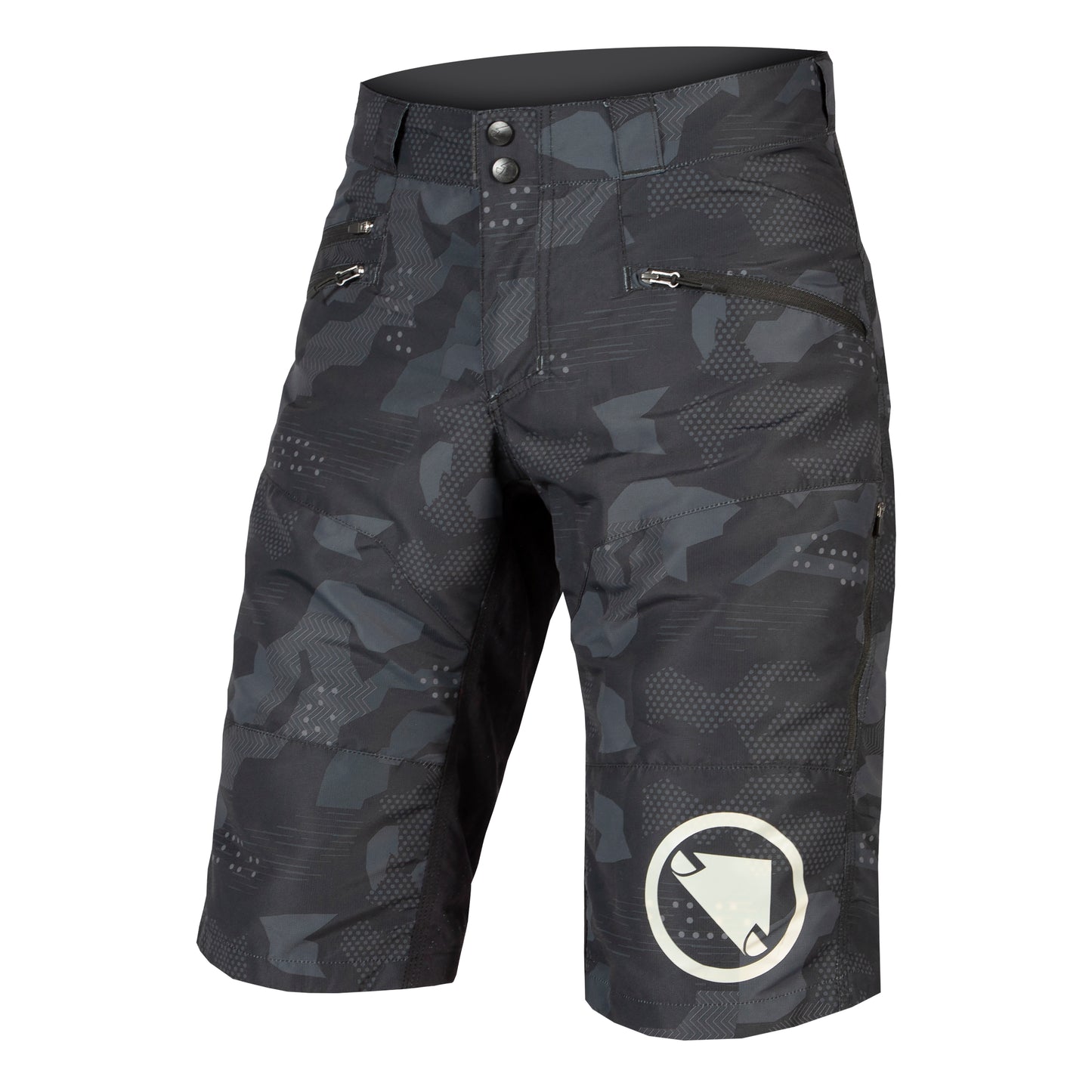 Pantalón Corto ENDURA SINGLETRACK II Camuflaje Negro