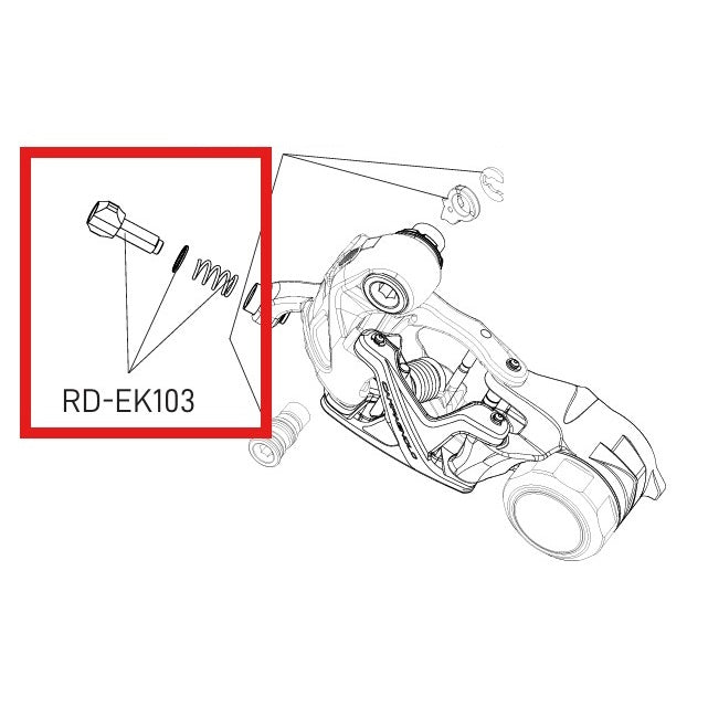 CAMPAGNOLO EKAR KIT DE MUELLE Y TORNILLO DE AJUSTE DEL BRAZO TRASERO