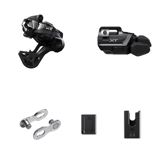 SHIMANO XT Di2 M8250 Kit de actualización GS inalámbrico Conjunto de palanca de horquilla media