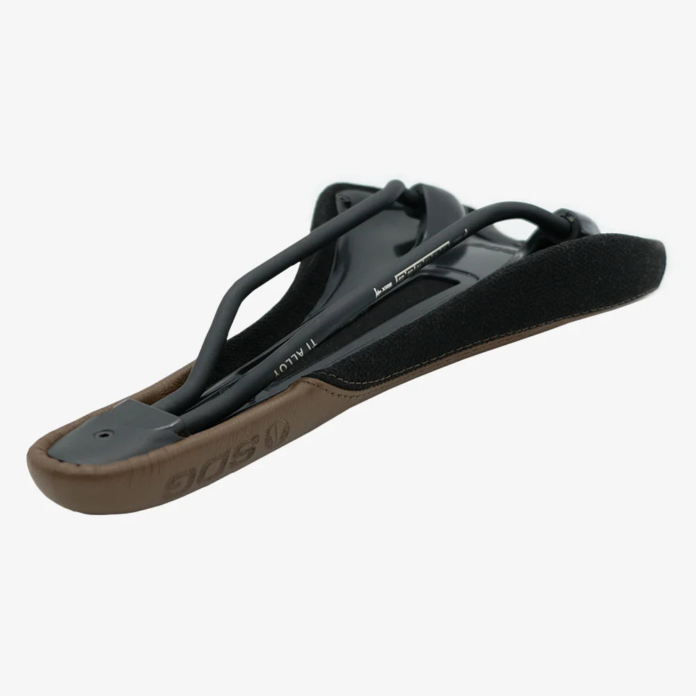 Sillín SDG RADAR MTN Rails Titanio-Aluminio Marrón/Negro