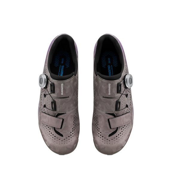 Zapatillas Gravel SHIMMANO RX600 Mujer Gris /Violeta
