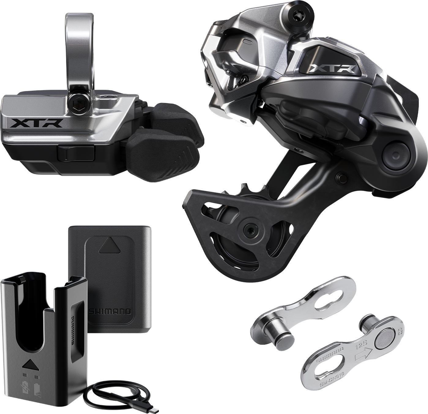 Kit de mejora SHIMANO XTR Di2 inalámbrico M9250-GS Soporte de collarín de jaula media
