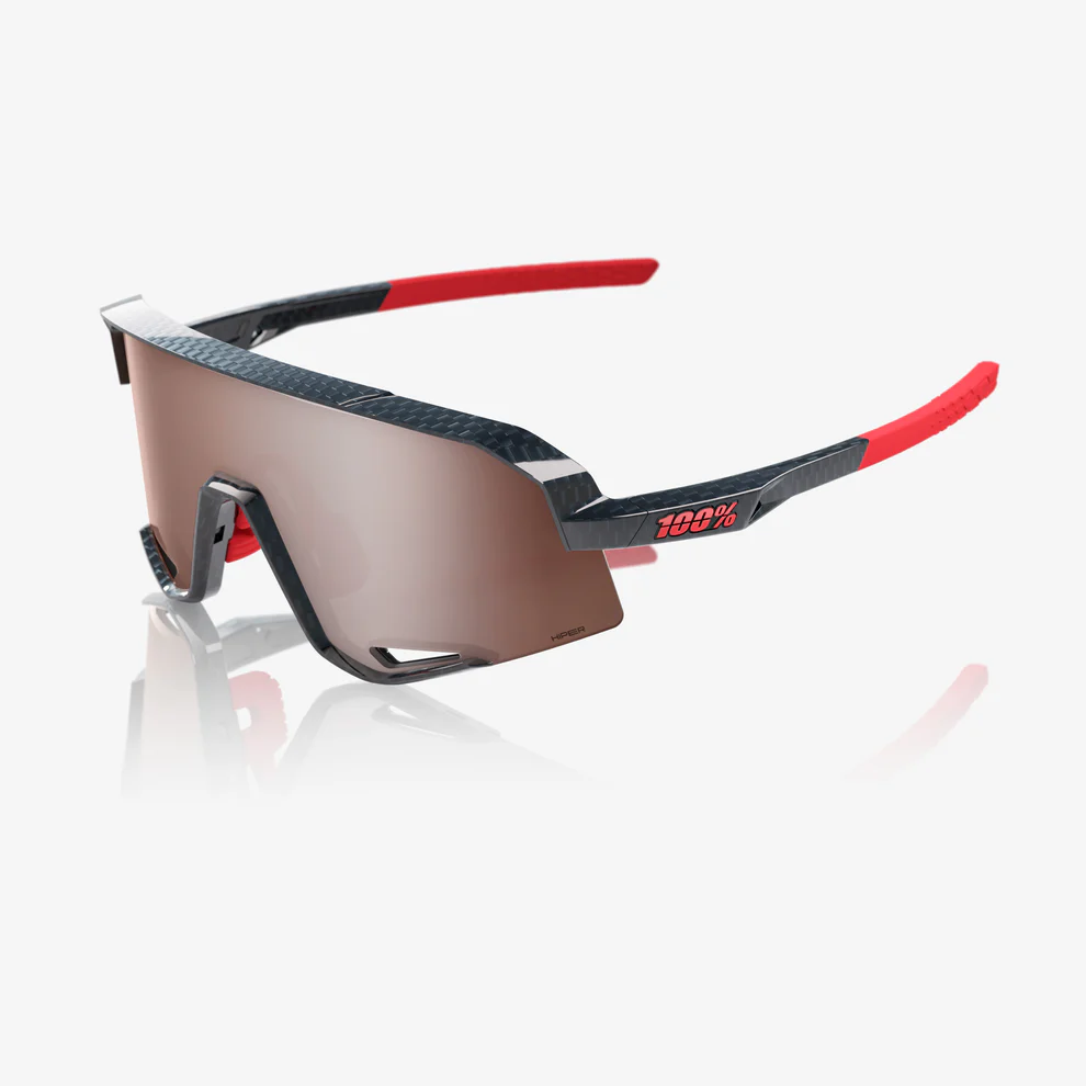 Gafas 100% SLENDALE Negro Carbono Hiper Espejo Plata