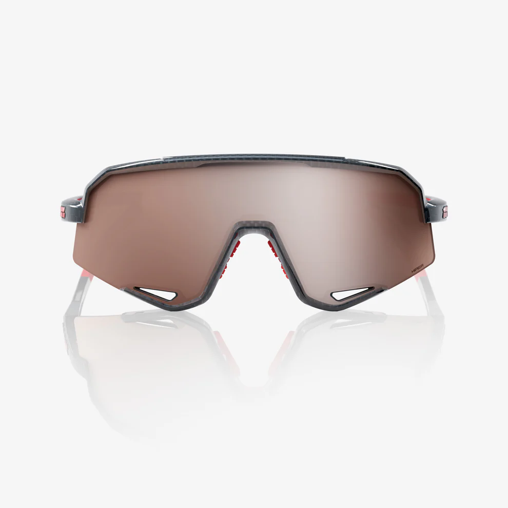 Gafas 100% SLENDALE Negro Carbono Hiper Espejo Plata