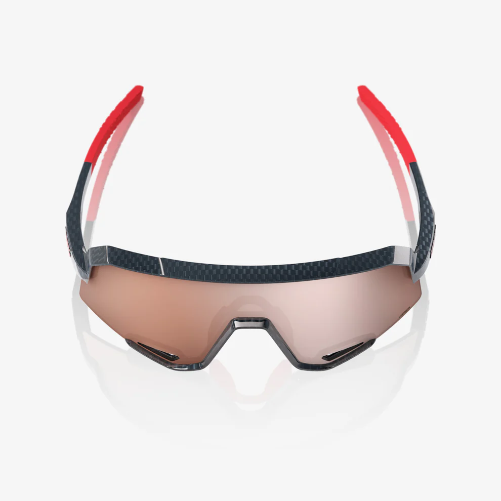 Gafas 100% SLENDALE Negro Carbono Hiper Espejo Plata