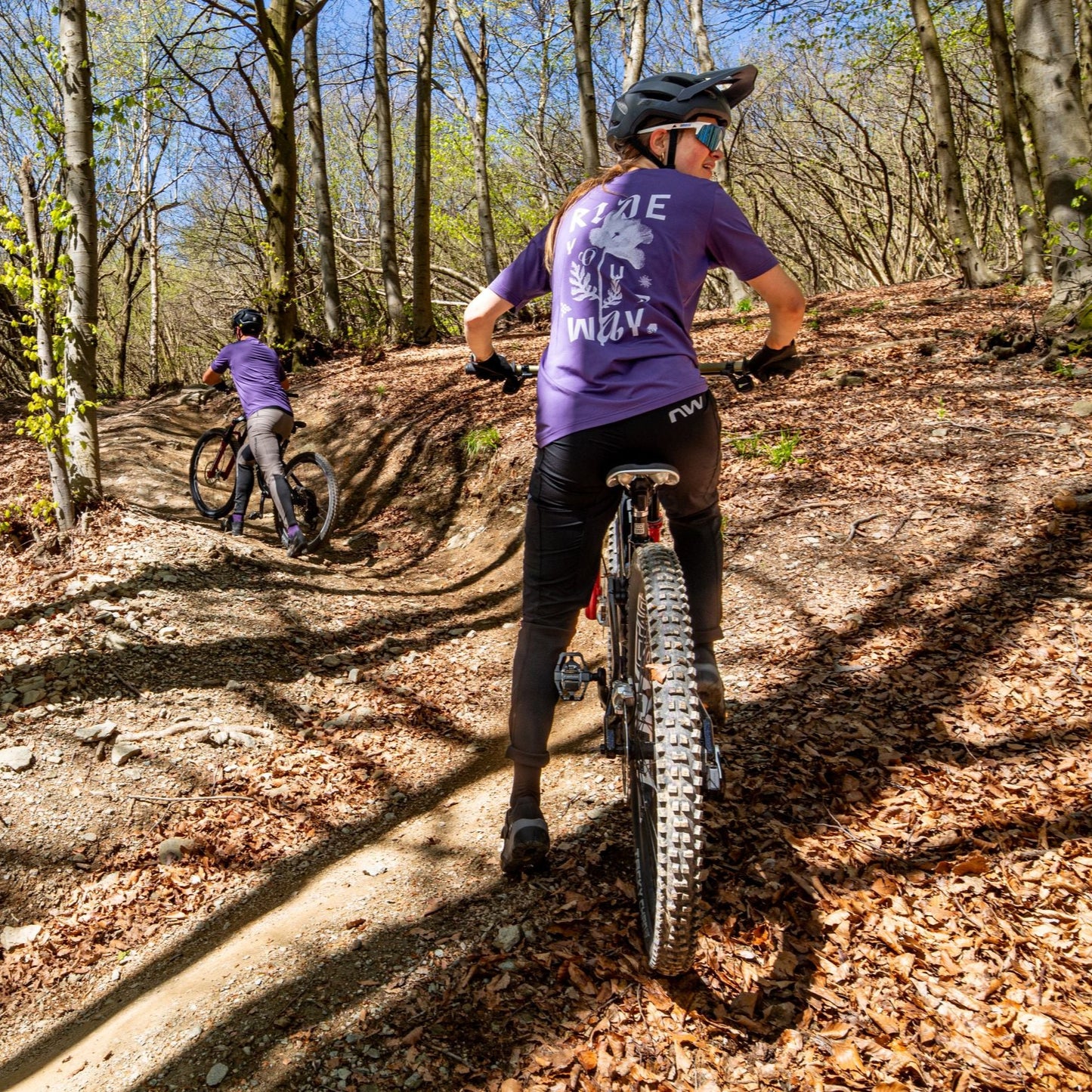 Maillot de manga corta para mujer NORTHWAVE XTRAIL 2 Morado