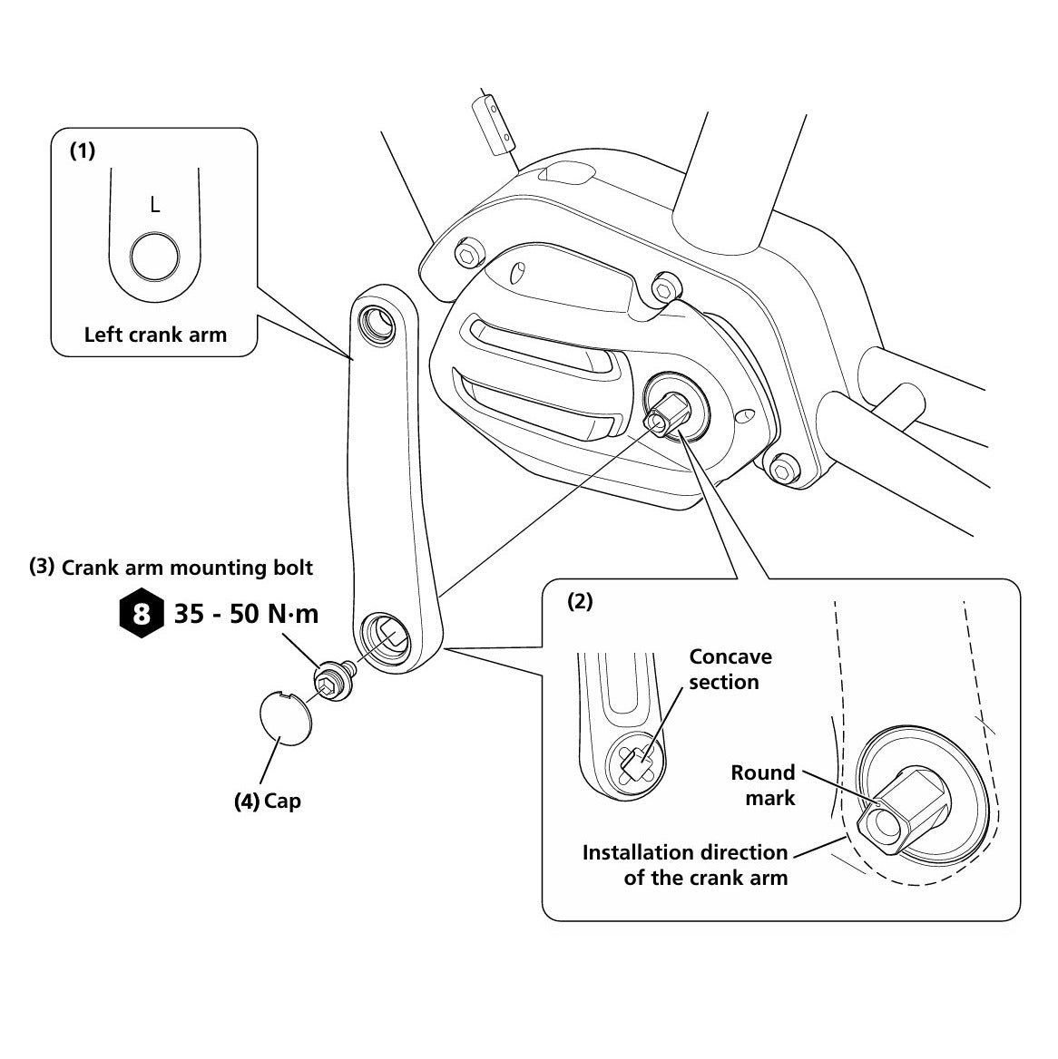 Bielas SHIMANO FC-E5010