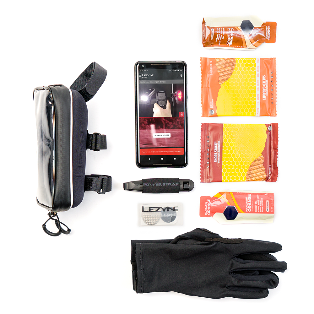 Bolsa de cuadro LEZYNE SMART ENERGY CADDY XL para tubo superior negra