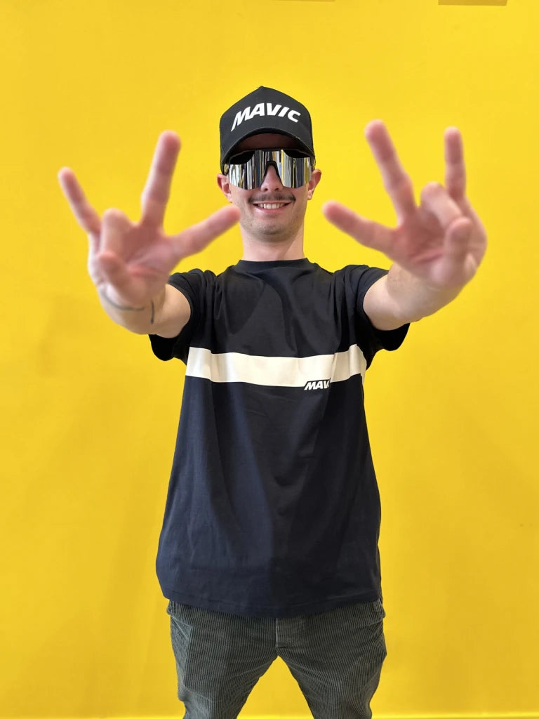 Camiseta MAVIC CORPORATE STRIPE Negra