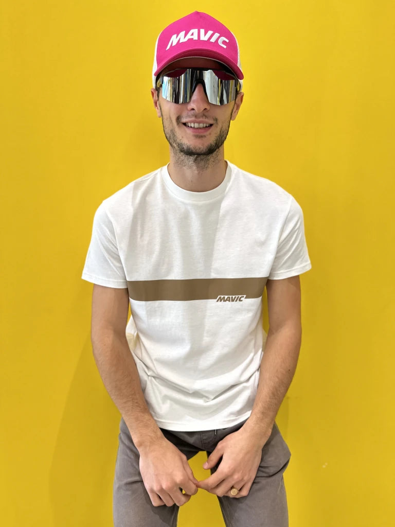 Camiseta MAVIC CORPORATE STRIPE Blanco
