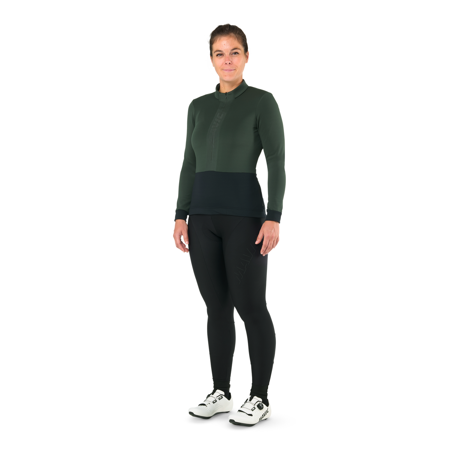 MAVIC KSYRIUM THERMO Maillot de manga larga para mujer Verde
