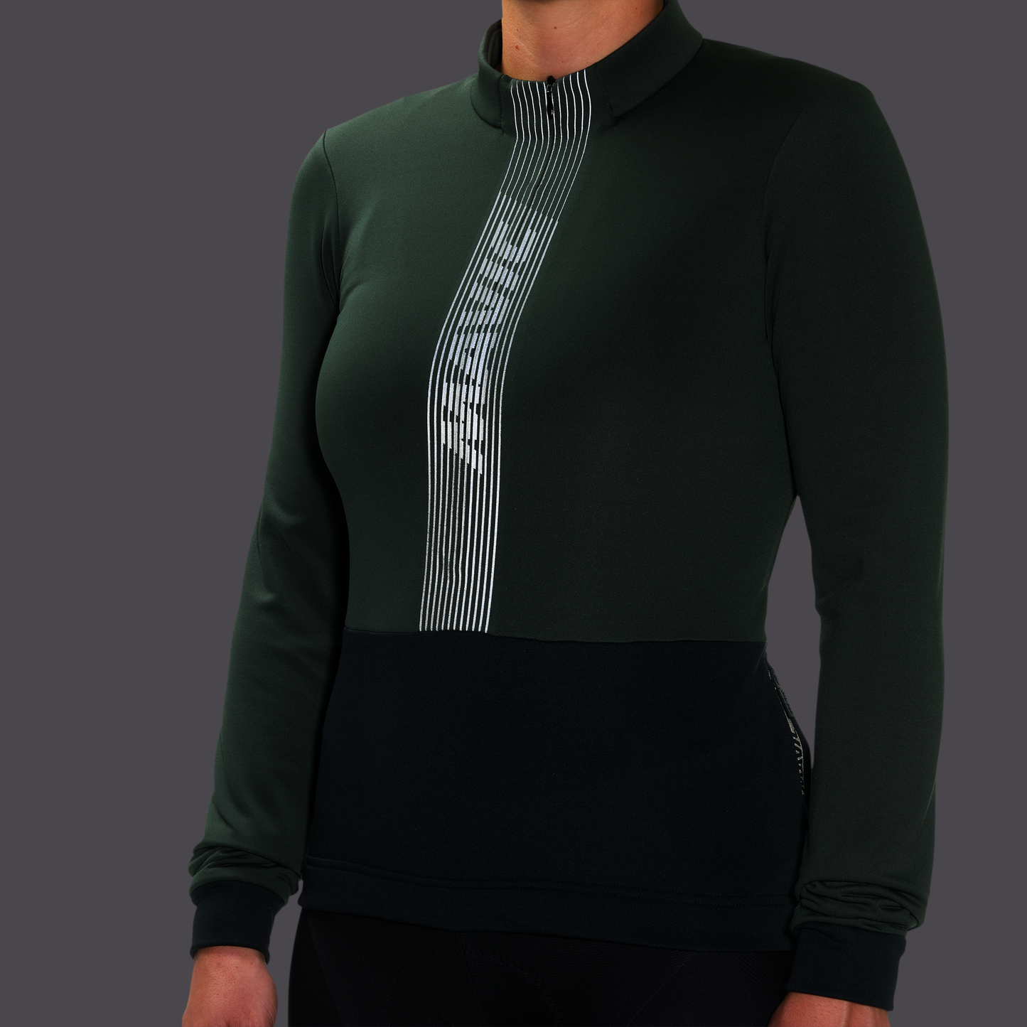 MAVIC KSYRIUM THERMO Maillot de manga larga para mujer Verde