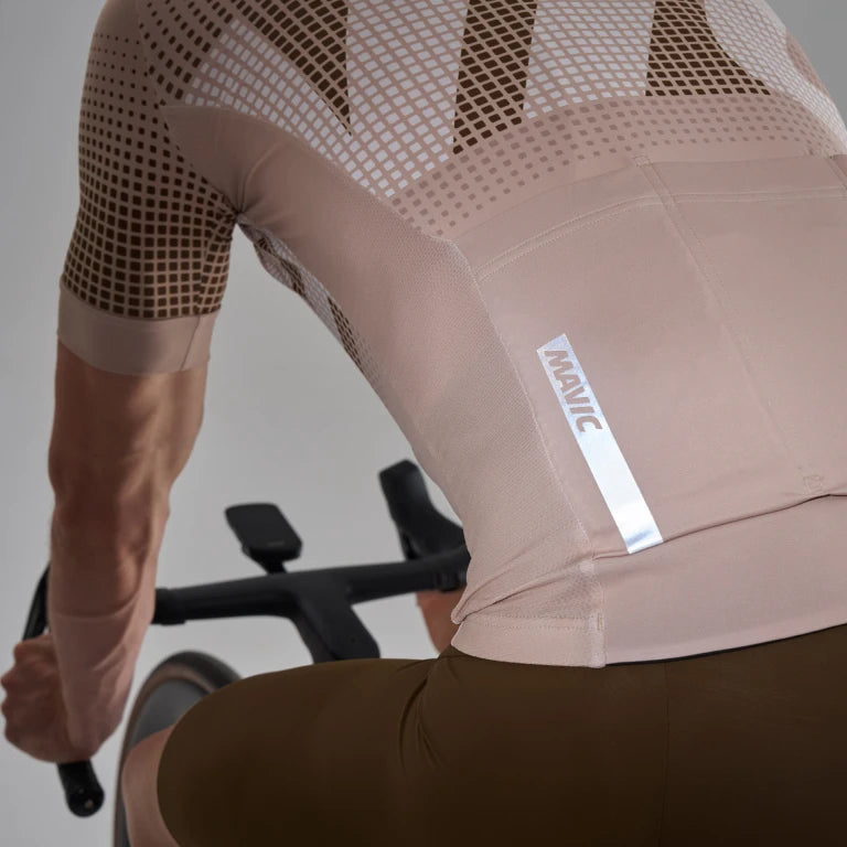 MAVIC AKSIUM GRAPHIC Maillot de manga corta Beige