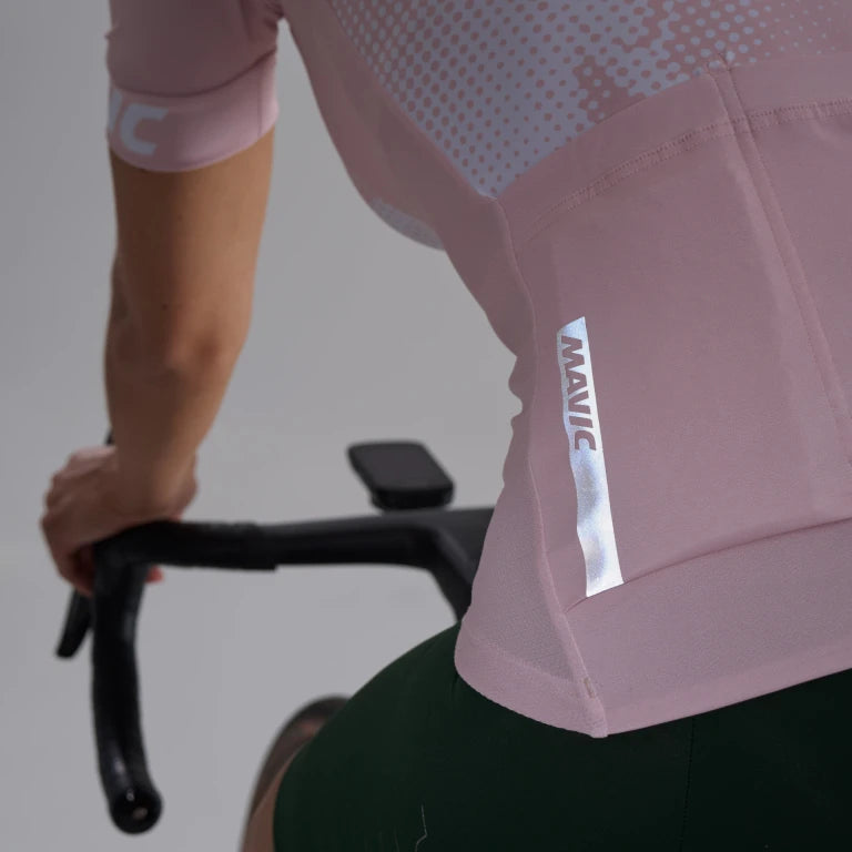 MAVIC AKSIUM GRAPHIC Maillot de manga corta para mujer Rosa