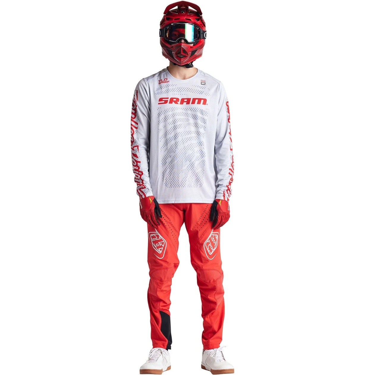 Maillot manga larga TROY LEE DESIGNS SPRINT SRAM Blanco