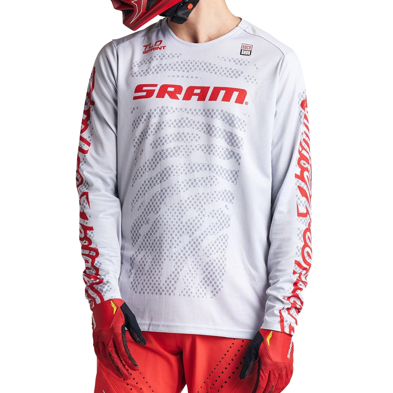 Maillot manga larga TROY LEE DESIGNS SPRINT SRAM Blanco