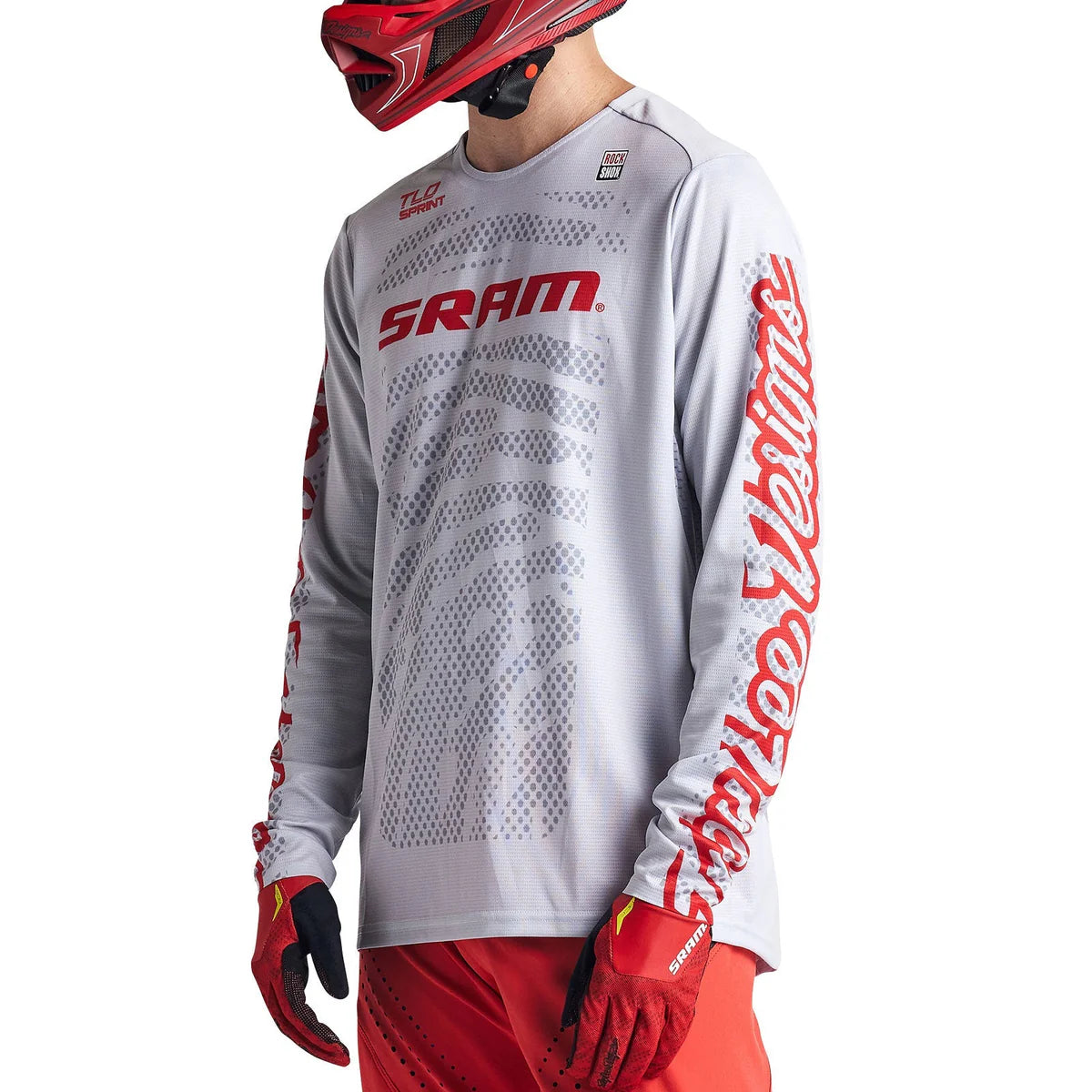 Maillot manga larga TROY LEE DESIGNS SPRINT SRAM Blanco