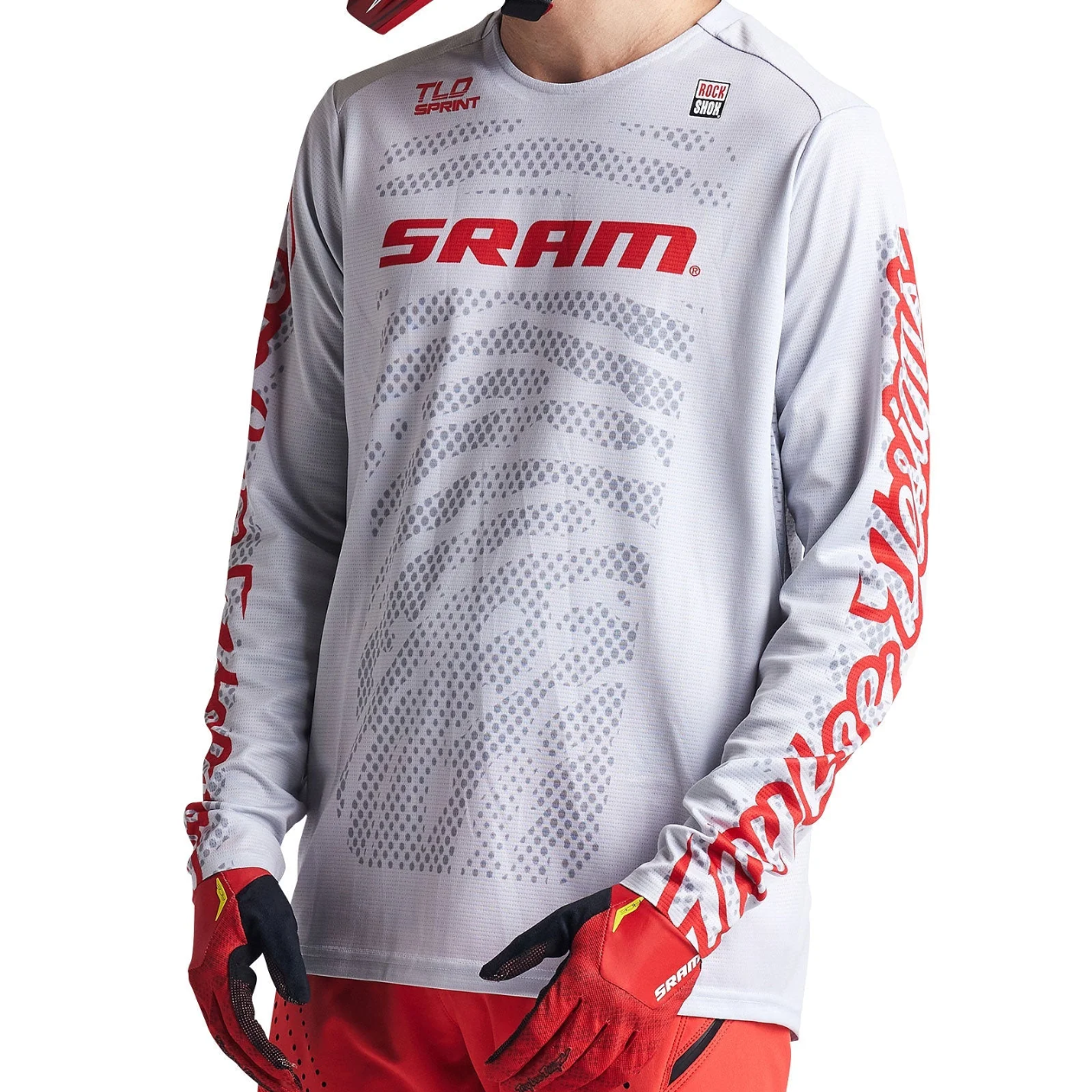 Maillot manga larga TROY LEE DESIGNS SPRINT SRAM Blanco