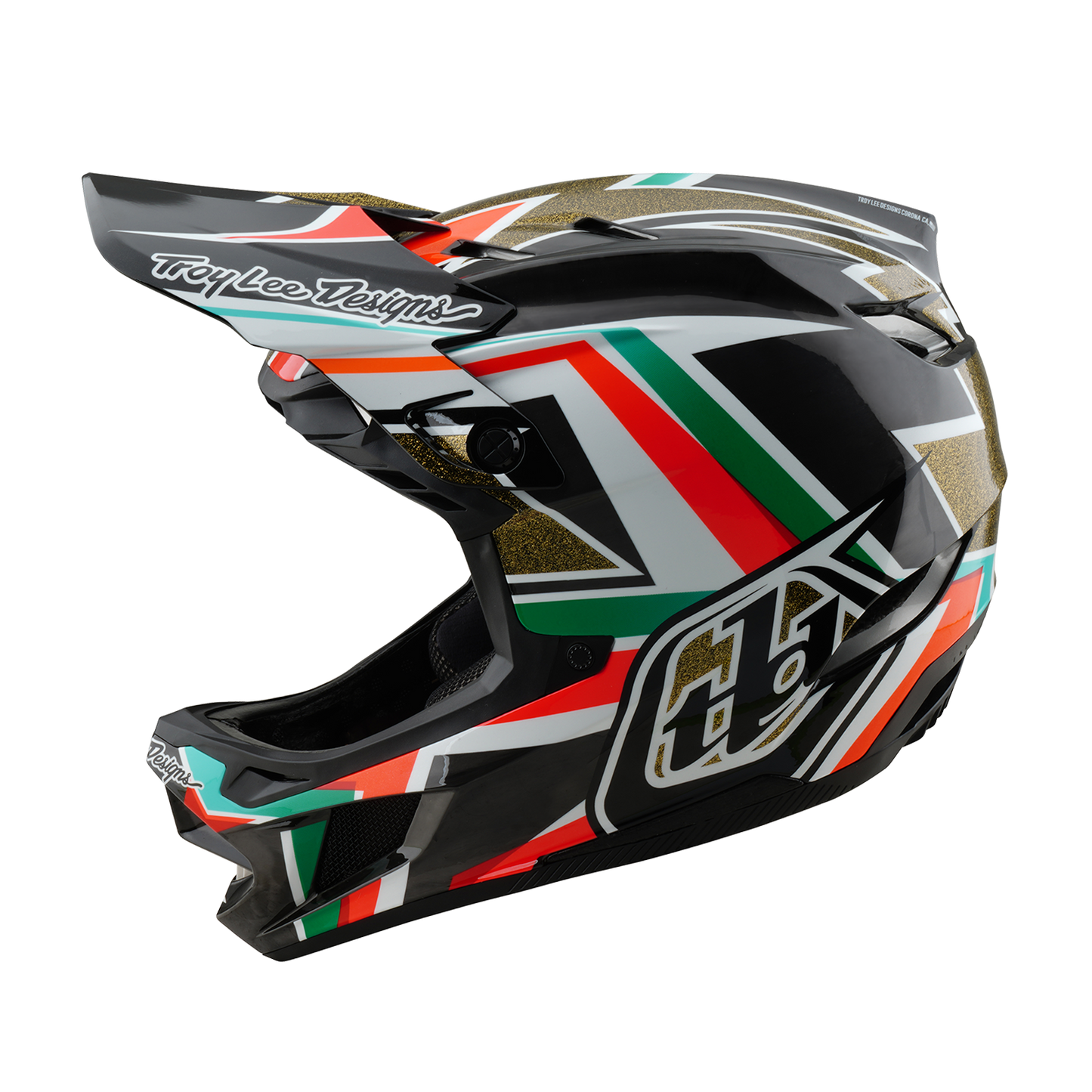 CASCO MTB Troy Lee Design D4 CARBON MIPS FRAMES Negro/Oro