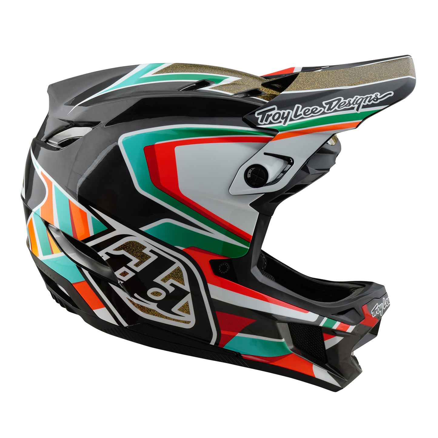 CASCO MTB Troy Lee Design D4 CARBON MIPS FRAMES Negro/Oro