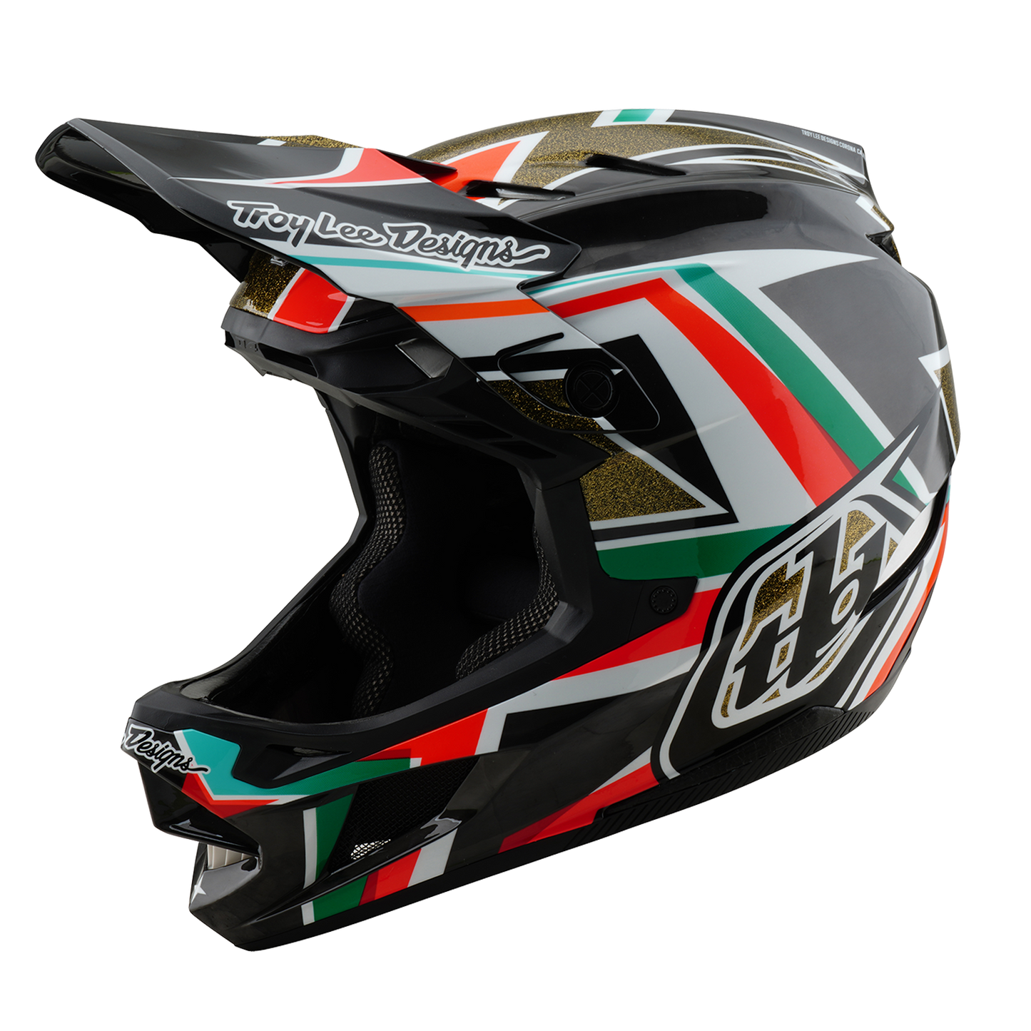 CASCO MTB Troy Lee Design D4 CARBON MIPS FRAMES Negro/Oro