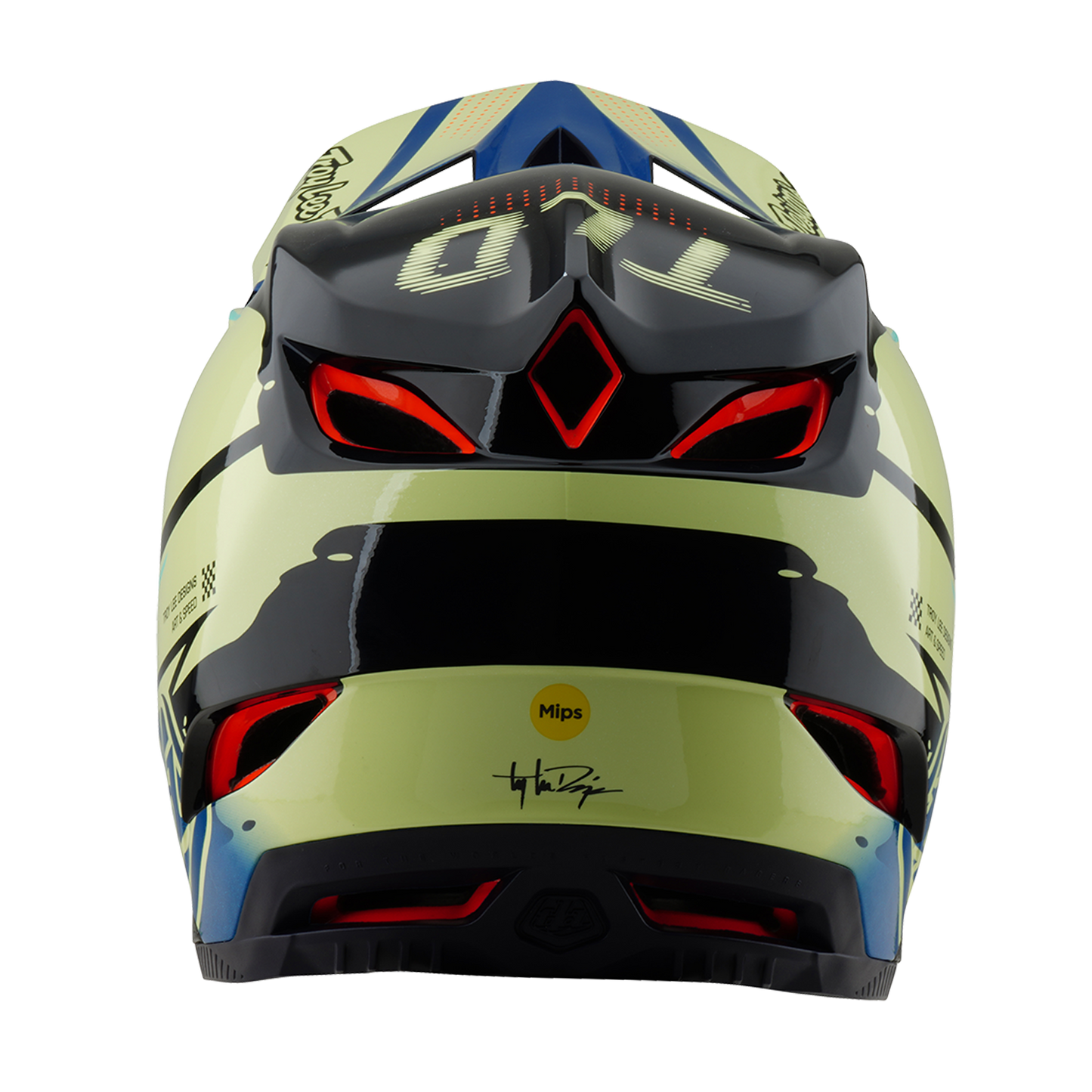 Casco MTB Troy Lee Designs D4 CARBON MIPS Drip Amarillo