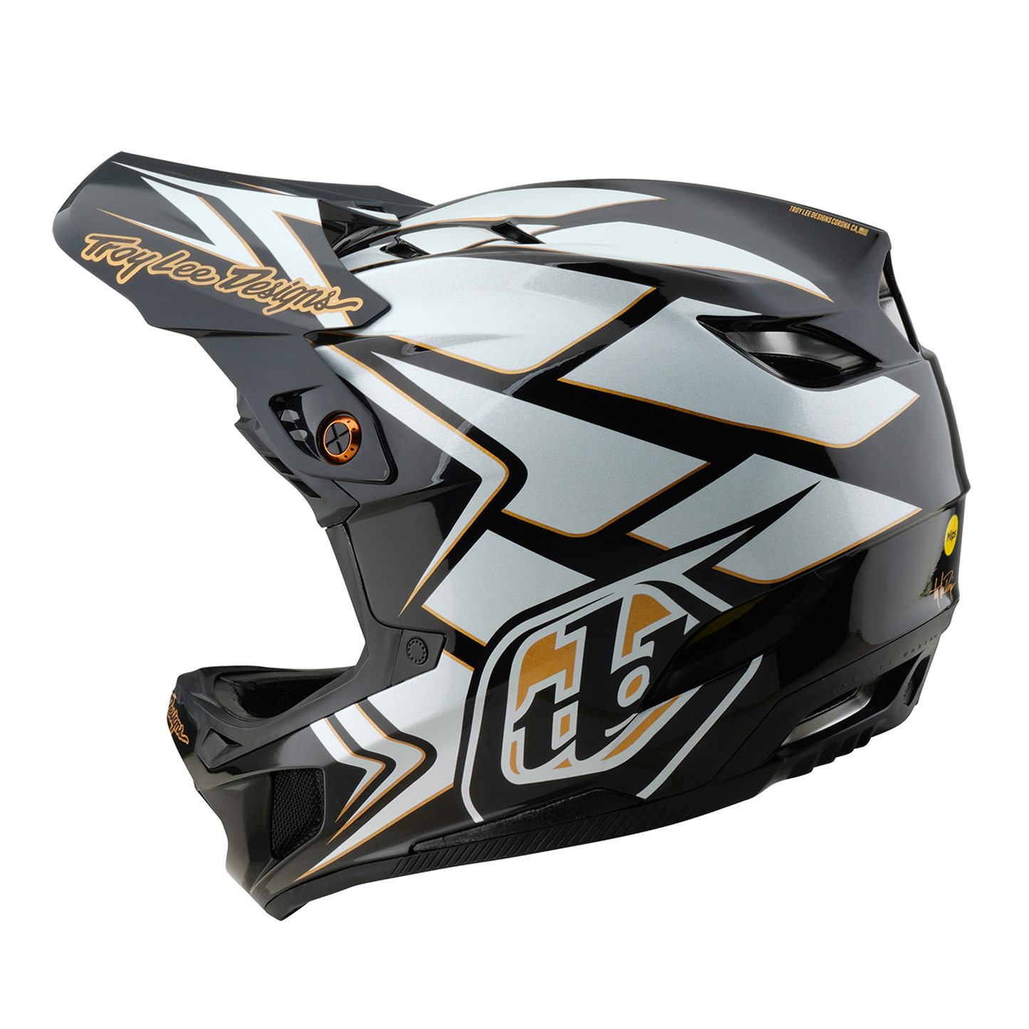 CASCO MTB Troy Lee Design D4 COMPOSITE MIPS GHOSTWING Blanco