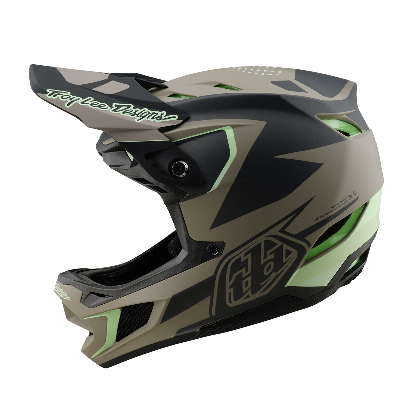 CASCO MTB Troy Lee Design D4 COMPOSITE MIPS Marrón/Negro/Amarillo