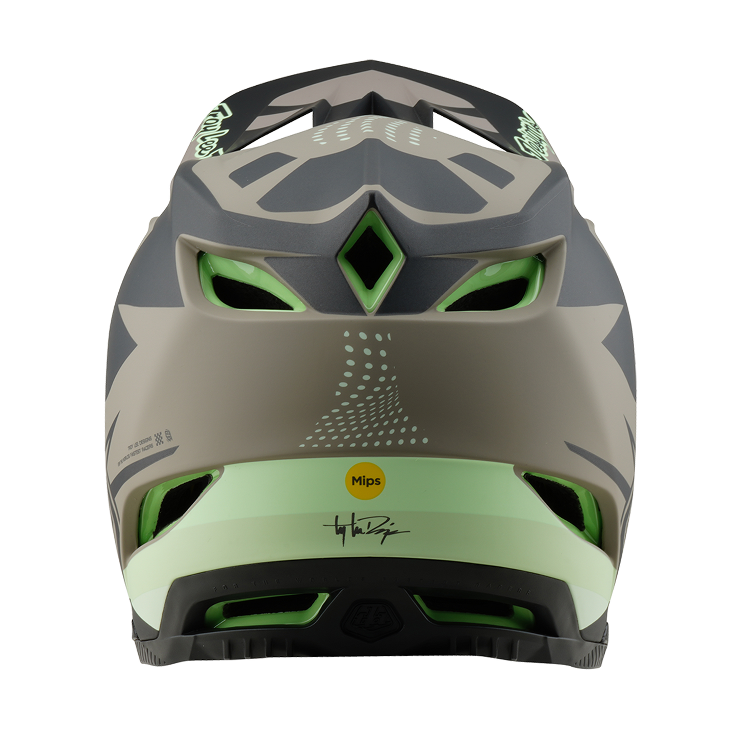 CASCO MTB Troy Lee Design D4 COMPOSITE MIPS Marrón/Negro/Amarillo