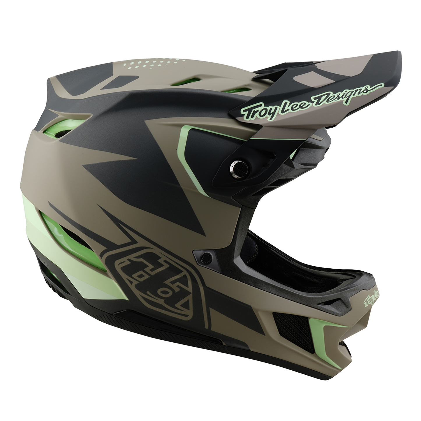 CASCO MTB Troy Lee Design D4 COMPOSITE MIPS Marrón/Negro/Amarillo