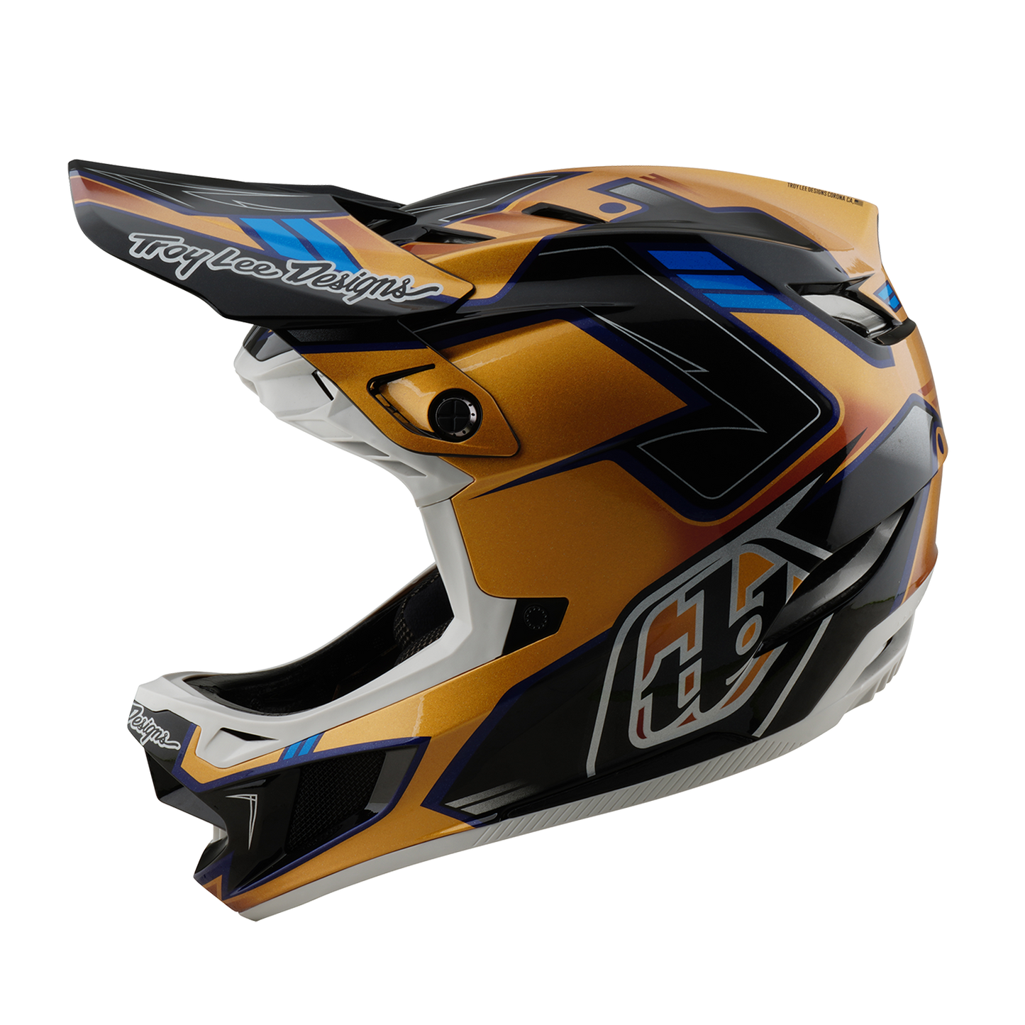 Casco MTB Troy Lee Design D4 COMPOSITE MIPS ROYALTY Negro/Oro
