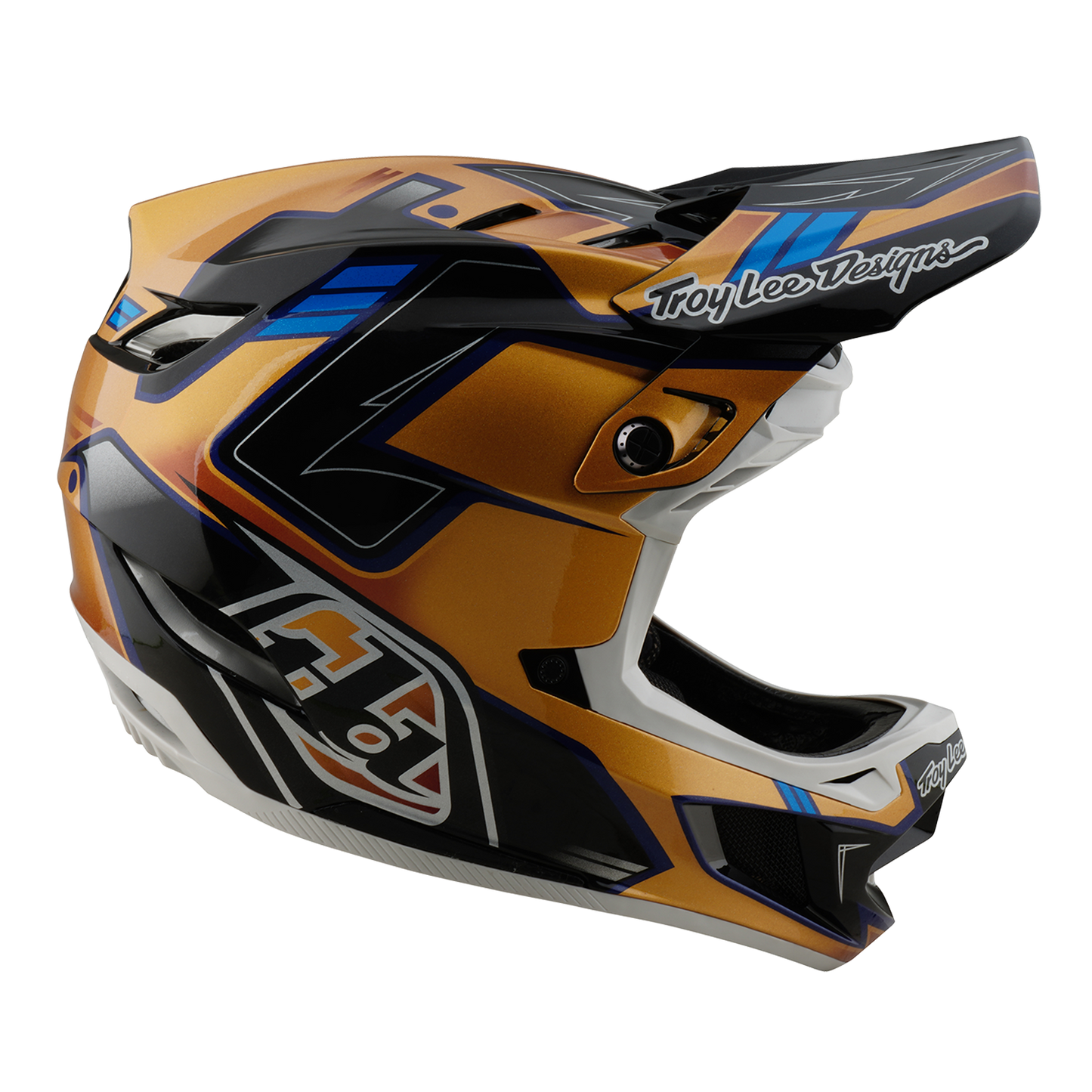 Casco MTB Troy Lee Design D4 COMPOSITE MIPS ROYALTY Negro/Oro