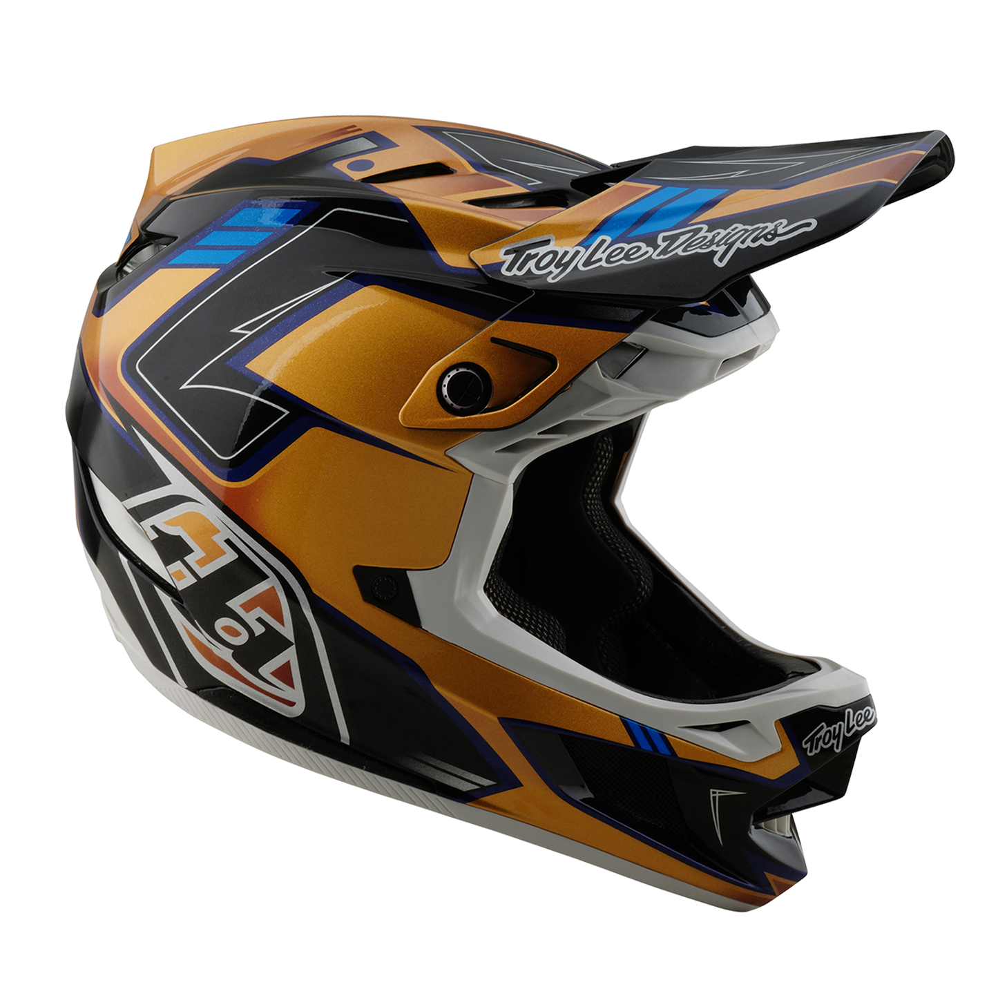 Casco MTB Troy Lee Design D4 COMPOSITE MIPS ROYALTY Negro/Oro