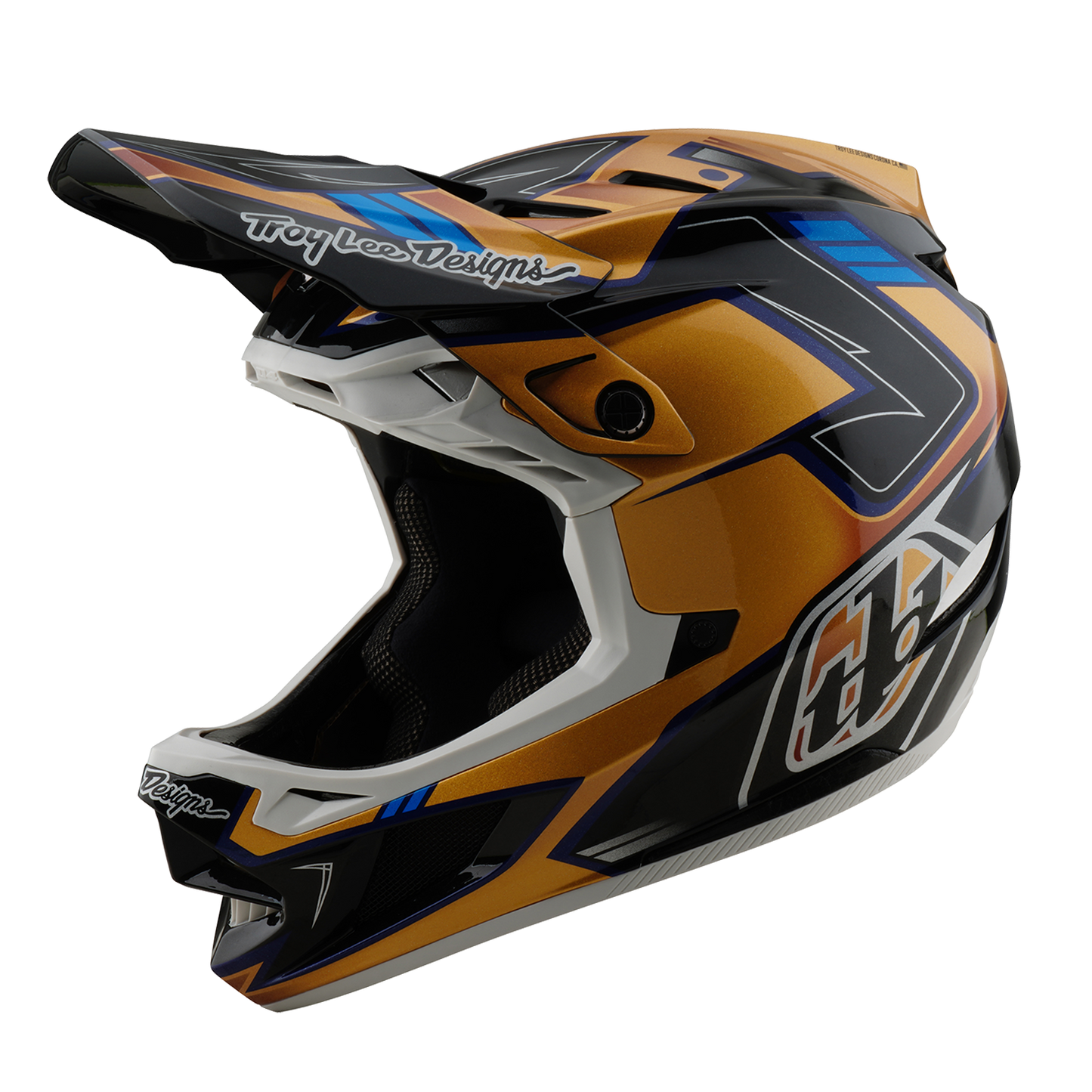 Casco MTB Troy Lee Design D4 COMPOSITE MIPS ROYALTY Negro/Oro