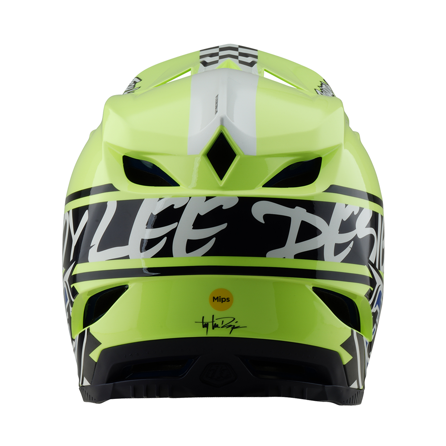 Casco MTB Troy Lee Designs D4 POLYACRYLITE MIPS FIFTY 50 Azul/Amarillo