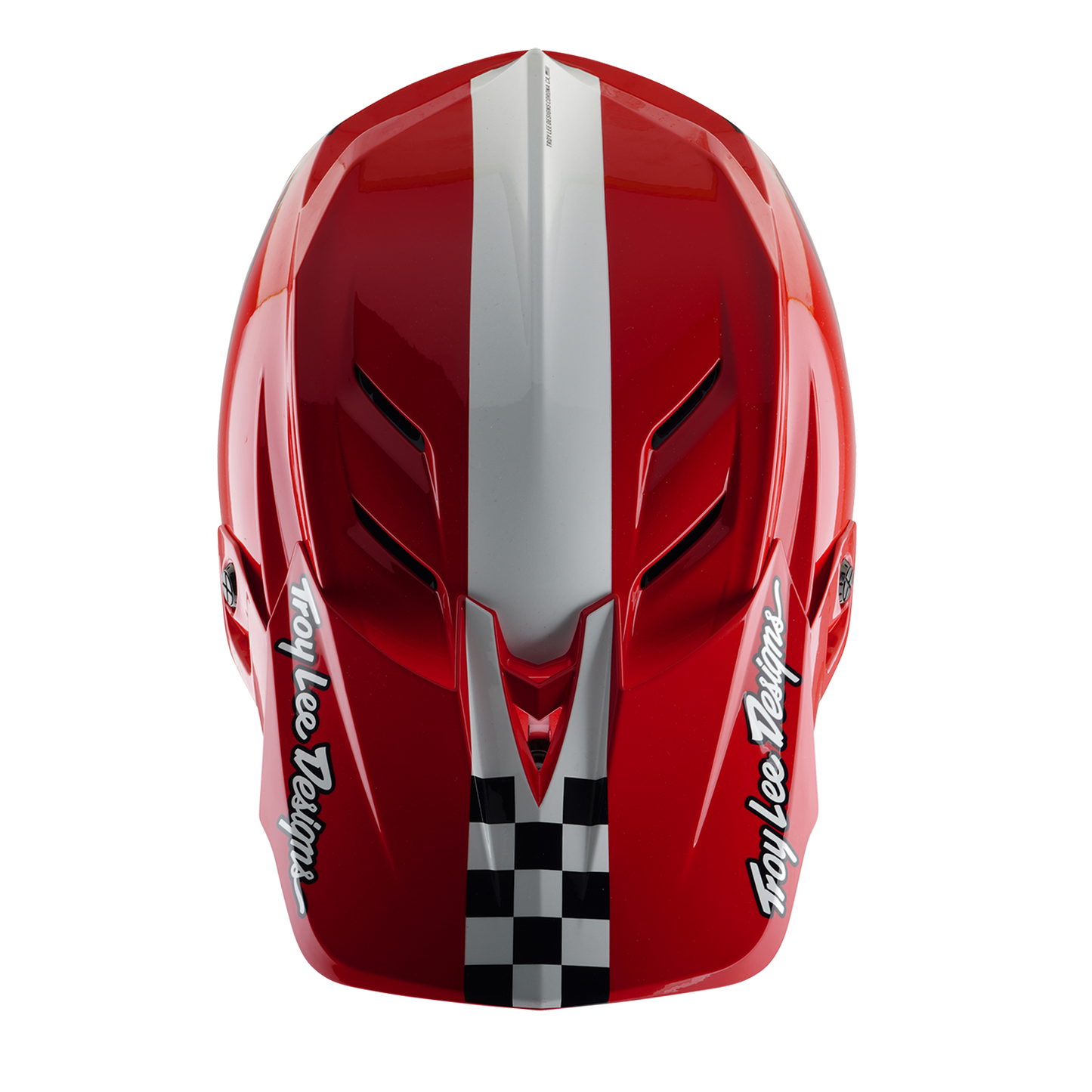 CASCO MTB TROY LEE DESIGNS D4 POLYACRYLITE FIFTY 50 Blanco/Rojo 2025