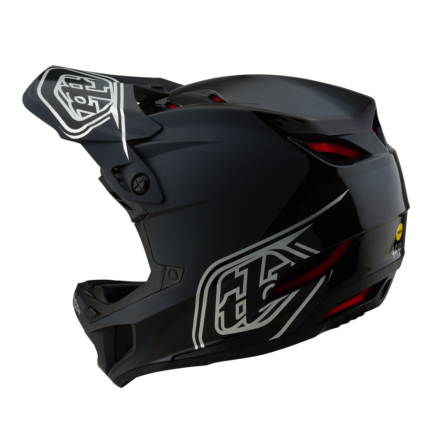 Casco MTB TROY LEE DESIGNS D4 POLYACRYLITE SHADOW Negro 2025